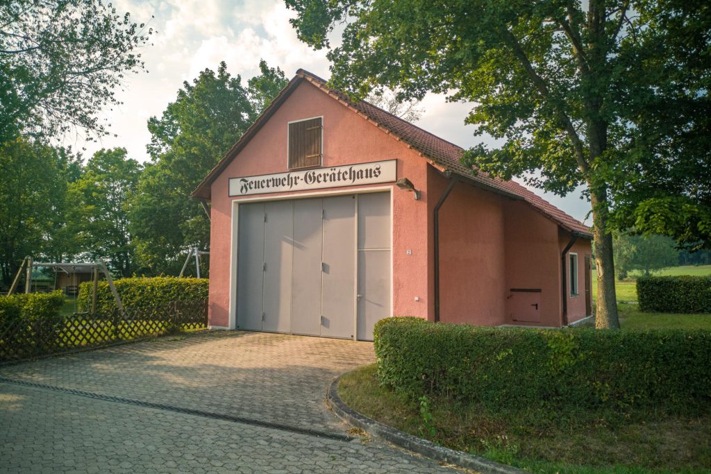 Das Feuerwehrhaus in Breitenau bei Feuchtwangen
